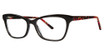Genevieve Paris Design Eyeglasses Gypsy Black/Burgundy