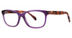 Deja Vu Eyeglasses 9019 Purple/Multi