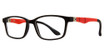 Global Optique Eyeglasses KP521 BLACK/RED