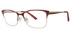 GB+ Eyeglasses Ambitious matte burgundy/silver