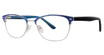 Genevieve Boutique Eyeglasses Uplifting matte navy/silver