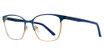 Eight to Eighty Eyewear Eyeglasses Hazel Blue/Gold