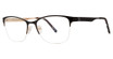 Genevieve Boutique Eyeglasses Flair matte black/gold