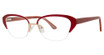 Genevieve Boutique Eyeglasses Chic matte burgundy/gold