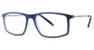 Shaquille O'Neal Eyeglasses Shaquille O'Neal 151Z Matte Navy/Crystal/300