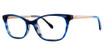 Lilly Pulitzer Eyeglasses Selma Blue Half Shell/BL
