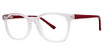 Modern Plastics II Eyeglasses Confide crystal/red