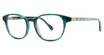 Lilly Pulitzer Eyeglasses Perri Teal Colorful Caravan/TE