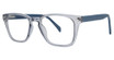 Modern Plastics II Eyeglasses Thaw blue crystal/navy matte