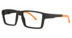 Hudson Optical Eyeglasses EL7 Black With Orange/BLKO