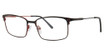 Elan Collection Eyeglasses 3428 Red/Black
