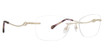 Totally Rimless Eyeglasses Trellis(323) Gold/GOLD