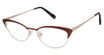PHOEBE Eyeglasses P336 BURGUNDY/BUR