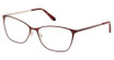 Lulu Guinness Eyeglasses L222 burgundy/rose gold/BUR