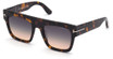 Tom Ford Eyeglasses FT0847 dark havana / gradient smoke/52B