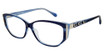 Diva Eyeglasses DI5543 Blue-Silver/9ST
