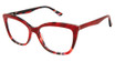 KAY UNGER Eyeglasses K237 RED/RED