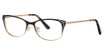 Genevieve Boutique Eyeglasses Highlight matte black/gold ombre