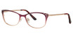 Genevieve Boutique Eyeglasses Highlight matte purple/rose gold ombre