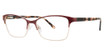 Daisy Fuentes Eyeglasses Daisy Fuentes La Erica BURG/GOLD/077
