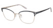 Nicole Miller Eyeglasses Delavan NAVY/ROSE GOLD/C03