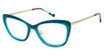 BETSEY JOHNSON Eyeglasses DOUBLE LIFE GREEN/GRN