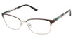 Nicole Miller Eyeglasses BRISTOL MT DARK BROWN/C02