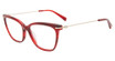 Tumi Eyeglasses VTU511 01FW Striated Burgundy/01FW