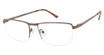 TLG Eyeglasses NU060 MATTE MD BRWN/C02