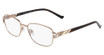 Marchon NYC Eyeglasses TRES JOLIE 195 LIGHT BROWN/232