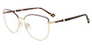 Yalea Eyeglasses VYA014 Gold Wine 0E66