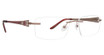 Totally Rimless Eyeglasses Brilliance(196) Brown Rose/BRRS