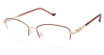 Tura Eyeglasses TE277 Burgundy/ Rose Gold/BUR