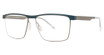 Jhane Barnes Eyeglasses Contiguam Steel/ST