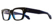 Cutler and Gross CGOP139153 BLACK ON BLUE/001