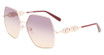 Ferragamo Eyeglasses SF291S ROSE GOLD/BORDEAUX/774