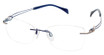 Line Art Eyeglasses XL 2156 Navy/NV