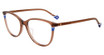Yalea Eyeglasses VYA047V Brown Crystal 0D57