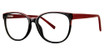 Modern Plastics II Eyeglasses ASSIGN black/burgundy