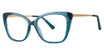 Modern Times Eyeglasses CRITERIA teal/crystal/gold