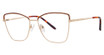 Genevieve Boutique Eyeglasses MARVELOUS burgundy/gold