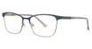 Adin Thomas Eyeglasses AT-534 Navy / Graphite / Blue/2
