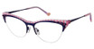 BETSEY JOHNSON Eyeglasses STRIPE HYPE Navy/NAV