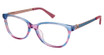 Nicole Miller Eyeglasses LAYLA BLUE PINK TRANS/C02