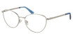 Derek Lam Eyeglasses ASHLEY Silver Blue Crystal/SILBL