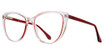 Value Eyeglasses METRO 66 crystal with wine line