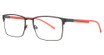 HeadLines Eyeglasses HL-1530 MATT BLACK/ORANGE/C1