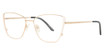 Smilen Elite Eyeglasses 14 WHITE/GOLD