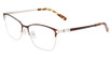 Marchon NYC Eyeglasses M-4019 BROWN/GOLD/205