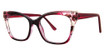 Modern Plastics I Eyeglasses OBTAIN fuchsia marble/crystal